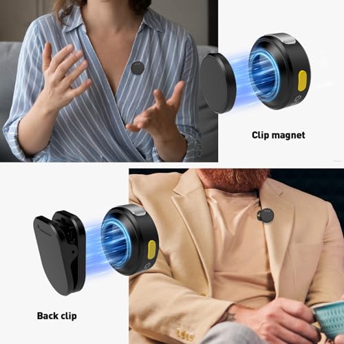 Mini Wireless Lavalier Microphone with Noise Cancellation