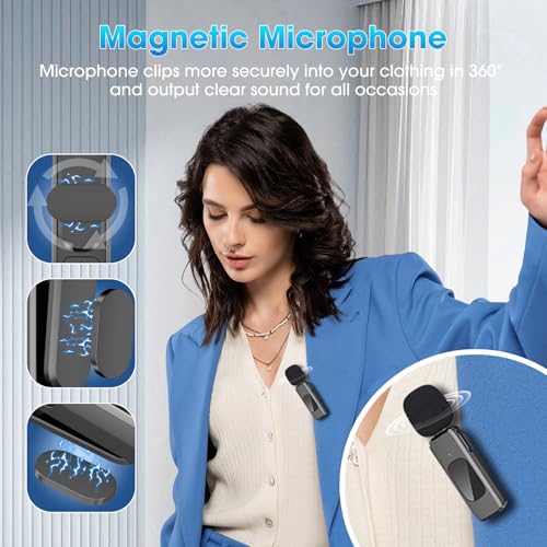 Wireless Lavalier Microphone for Vlogs and Streaming