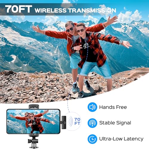 Wireless Lavalier Microphone Set for All Devices