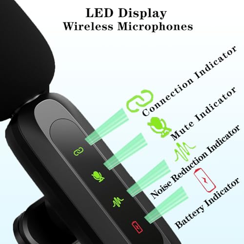 ABYLFE Wireless Lavalier Microphone for Creators, 2-Pack