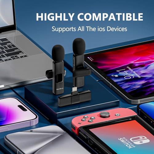 BAXS Wireless Lavalier Microphone for iPhone & Vlogs