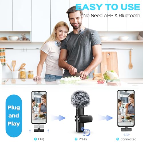 Wireless Lavalier Microphone Set for All Devices