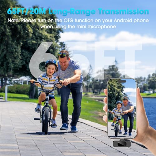Wireless Lavalier Microphone for Vlogs and Streaming