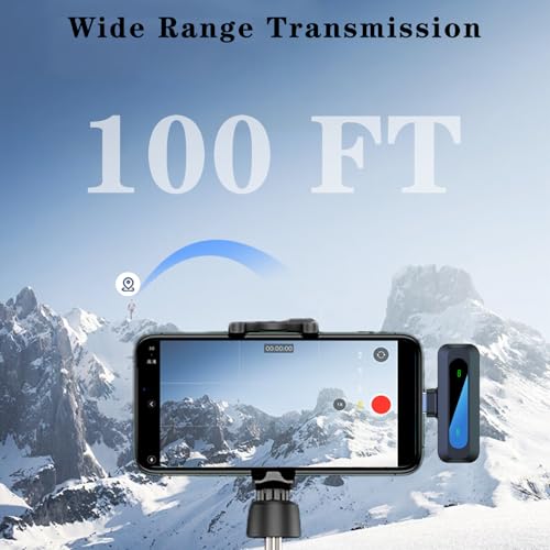ABYLFE Wireless Lavalier Microphone for Creators, 2-Pack