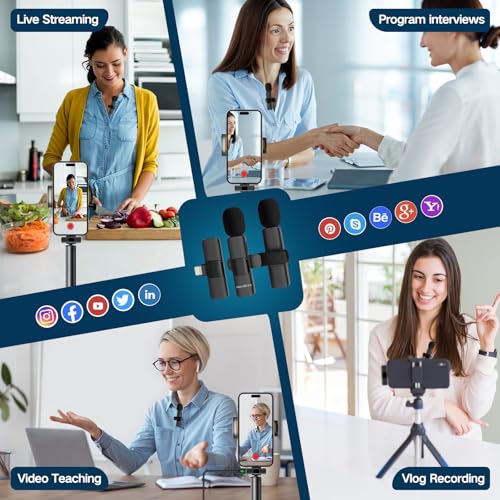 BAXS Wireless Lavalier Microphone for iPhone & Vlogs