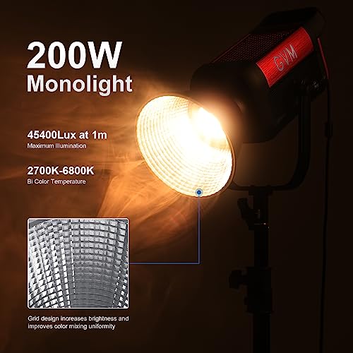 GVM 200W LED Studio Light Kit