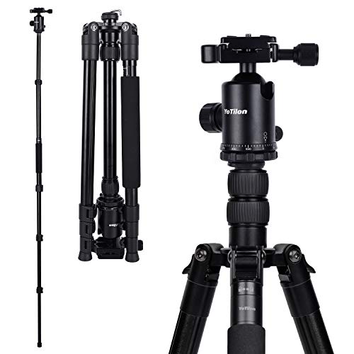 76" Aluminum DSLR Camera Tripod with 360° Ball Head