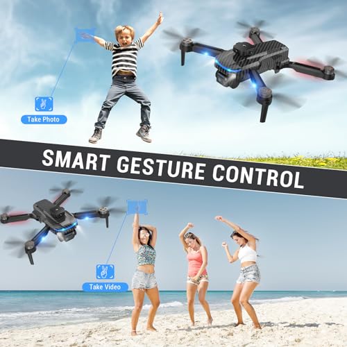 4K Camera Foldable Mini Drones - Adjustable Lens