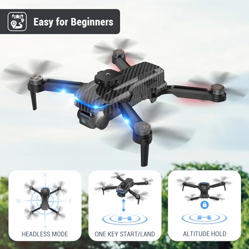 4K Camera Foldable Mini Drones - Adjustable Lens