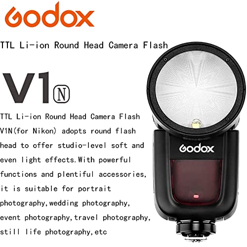 Godox V1-N Flash for Nikon - Powerful & Versatile