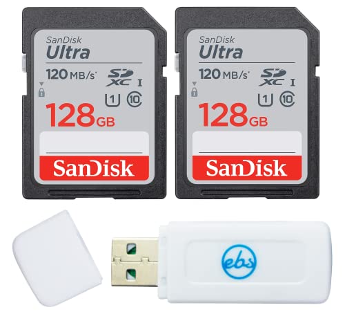 128GB SanDisk SDXC Memory Card Bundle for Canon EOS Cameras