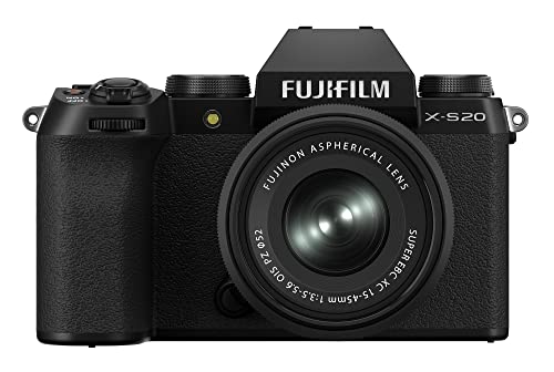 Fujifilm X-S20 Camera with XC15-45mm Lens - Black