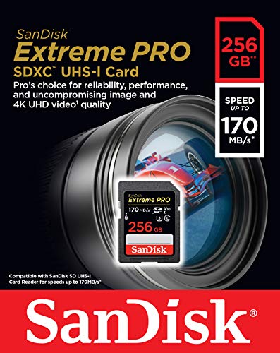 256GB SanDisk Extreme PRO SDXC UHS-I Card- C10, U3