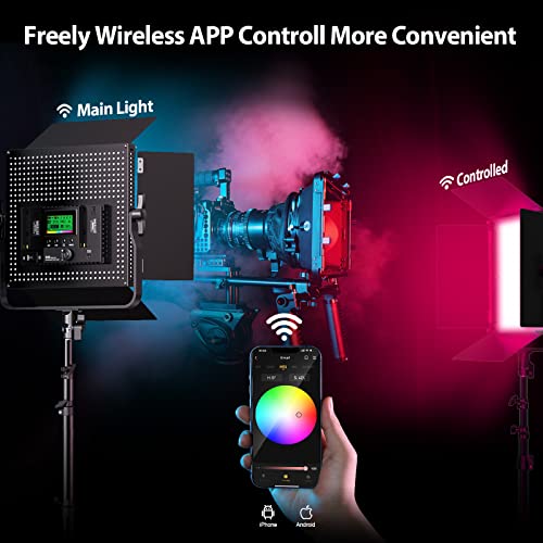 Pixel K80: APP-Controlled RGB Video Lighting, CRI 97+