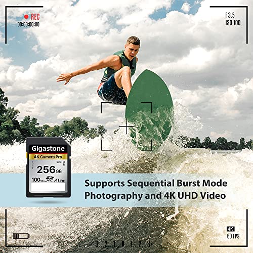Gigastone 256GB SD Card: Ultra HD Video Compatible