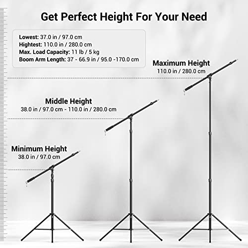 Adjustable Aluminum Light Stand for Photo Gear