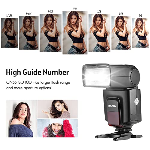 GODOX Universal On-Camera Flash Speedlite + Wireless Trigger