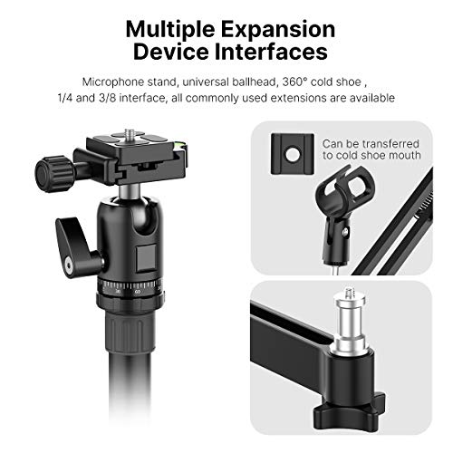Flexible Boom Arm for Live Broadcast, Photography, Podcasting