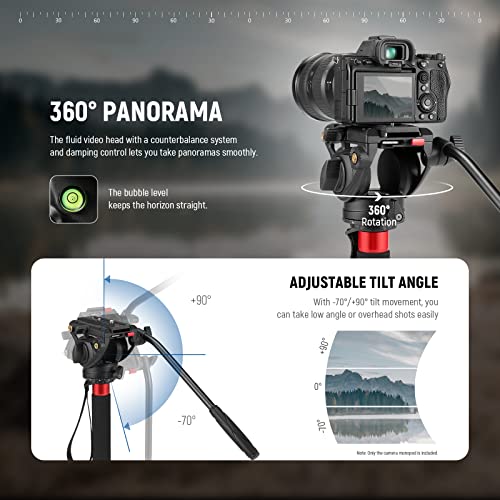 NEEWER Carbon Fiber Camera Monopod, Pro-Quality, 71.6