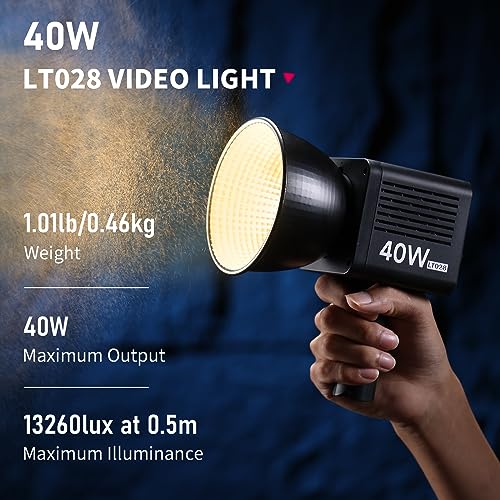 40W Portable LED Video Light with 3400mAh Battery