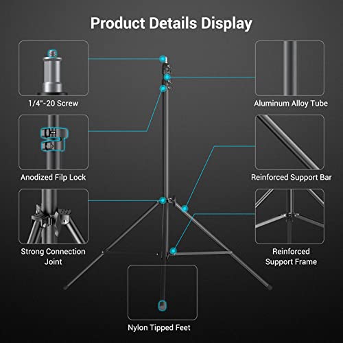 Adjustable Aluminum Light Stand for Photo Gear