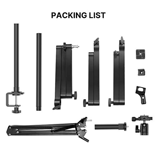 Flexible Boom Arm for Live Broadcast, Photography, Podcasting