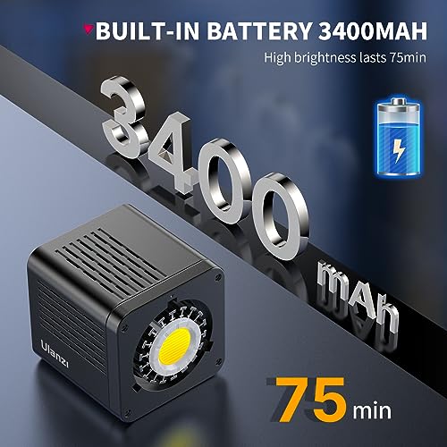 40W Portable LED Video Light with 3400mAh Battery