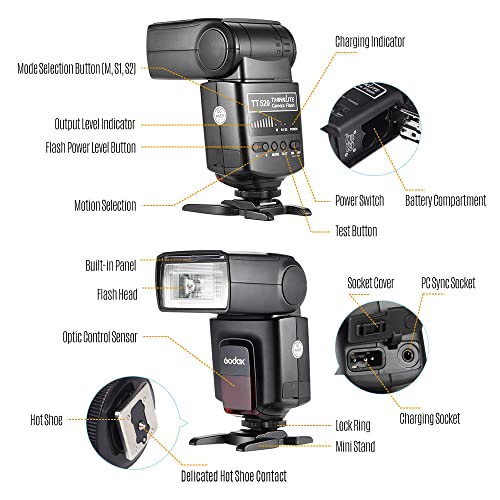 GODOX Universal On-Camera Flash Speedlite + Wireless Trigger
