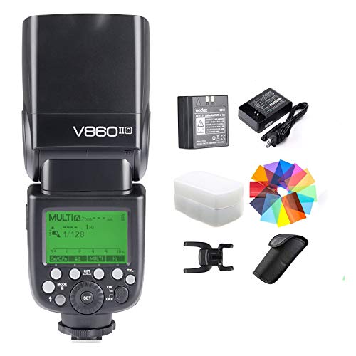 GODOX V860II-C Flash Kit with Color Filters (V860II-C)
