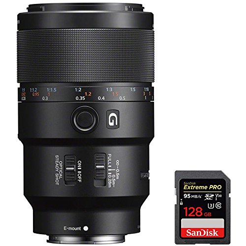 Sony 90mm Macro Lens + 128GB Memory Card
