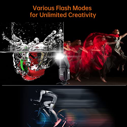 Wireless Camera Flash with RT Transmitter, Speedlight Compatible