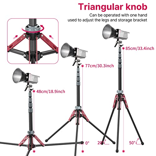 ULANZI Carbon Fiber Light Stand: Photography Tripod