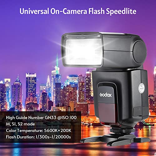 GODOX Universal On-Camera Flash Speedlite + Wireless Trigger