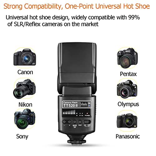 Wireless Camera Flash with RT Transmitter, Speedlight Compatible