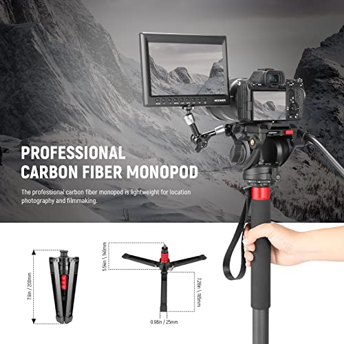 NEEWER Carbon Fiber Camera Monopod, Pro-Quality, 71.6