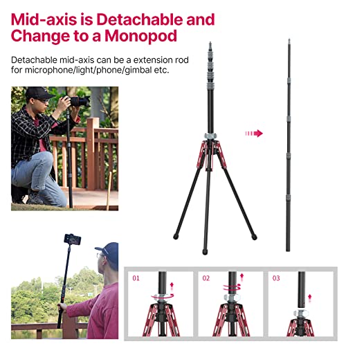 ULANZI Carbon Fiber Light Stand: Photography Tripod