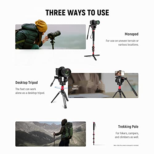 NEEWER Carbon Fiber Camera Monopod, Pro-Quality, 71.6