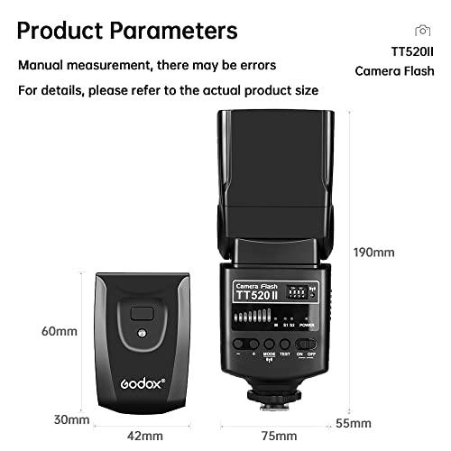 Wireless Camera Flash with RT Transmitter, Speedlight Compatible