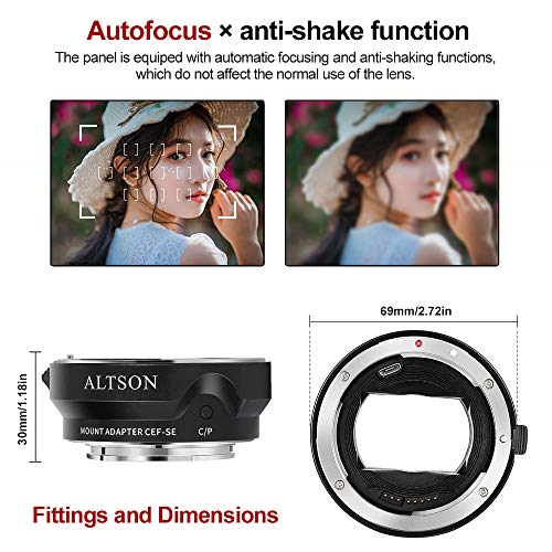 Canon EF/EF-S Lens Adapter for Sony E-Mount Cameras