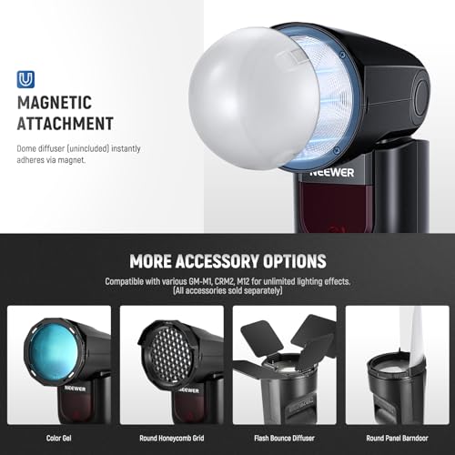 NEEWER Round Head Flash Speedlite for Nikon