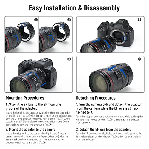 Canon EF to EOS R Adapter - Autofocus Converter