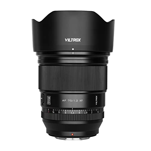 VILTROX 75mm f1.2 Fuji X Mount Prime Lens