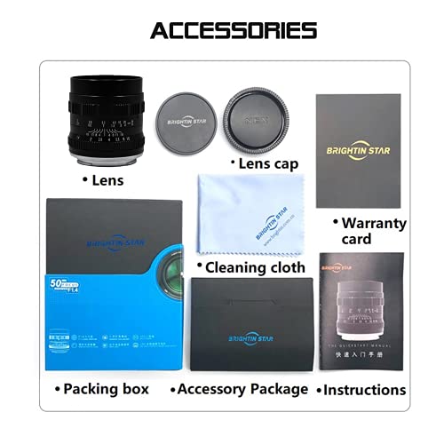 Brightin Star Prime Lens for Panasonic Olympus Micro 4/3 Cameras