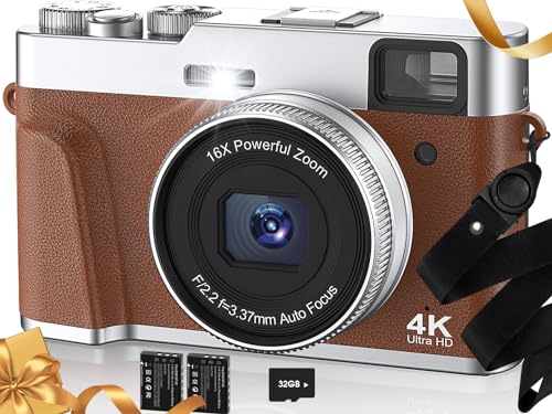 4K Digital Camera with Autofocus, 48MP, Vlogging
