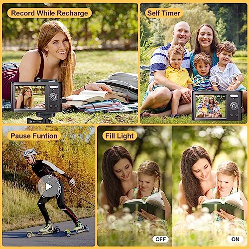 Compact 4K Digital Camera: 48MP Video Vlogging YouTube