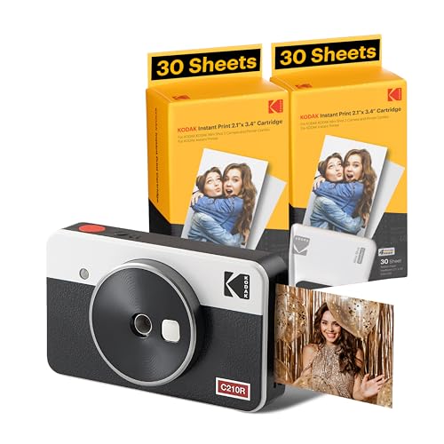 KODAK Mini Shot 2 Retro 4PASS Camera Printer Bundle