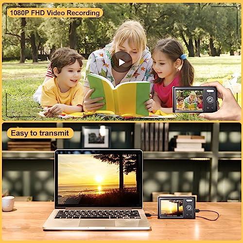 Compact 4K Digital Camera: 48MP Video Vlogging YouTube