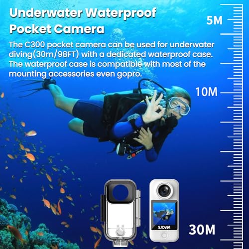 SJCAM C300 4K Action Camera - Handheld and Wearable