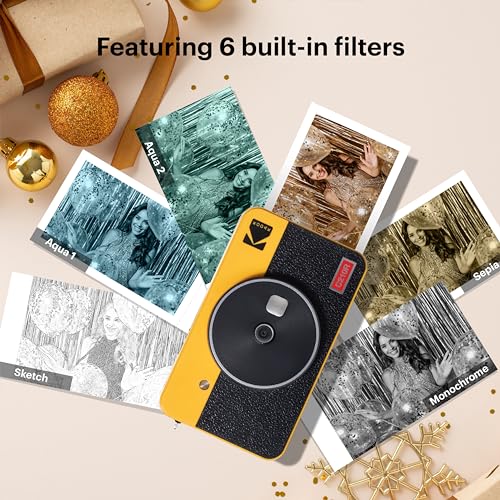 KODAK Mini Shot 2 Retro 4PASS Camera Printer Bundle