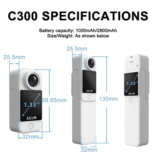 SJCAM C300 4K Action Camera - Handheld and Wearable